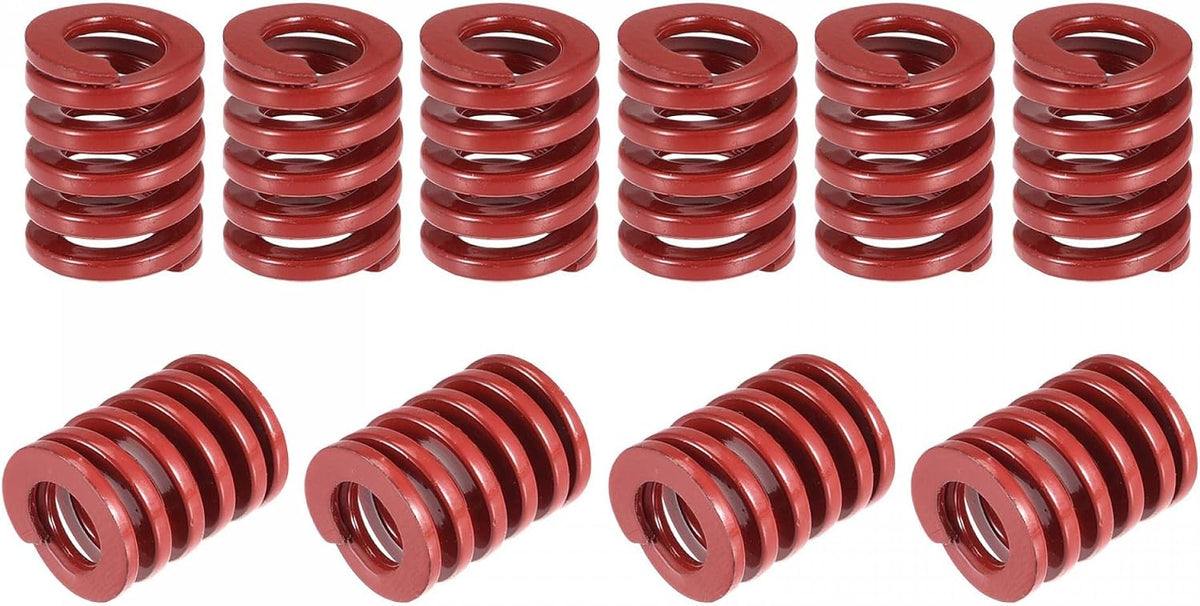 3D Printer Die Spring, 20pcs 12mm OD 20mm Long Spiral Stamping Medium Load Compression Mould Die Springs for 3D Printer Electric Part, Red