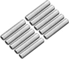 Lamp Pipe Nipple, M10 Thread 50mm Length Hollow Lamps Repair Part Hardware for Lamp Lights, Zinc Plated Silver Tone, Pack of 10
