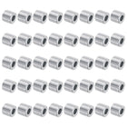 40pcs Aluminum Spacer 5mm Bore x 10mm OD x 9mm Length Screw Standoff Bushing Plain Finish Round Metal Spacer for M5 Screws Bolts and Rods