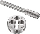Tap and Die Sets, M12 x 1.75 Metric Left Hand Screw Thread Straight Flute Tap with Round Threading Die, Tap & Die Kit for Nut Screw Bolt Thread Repair