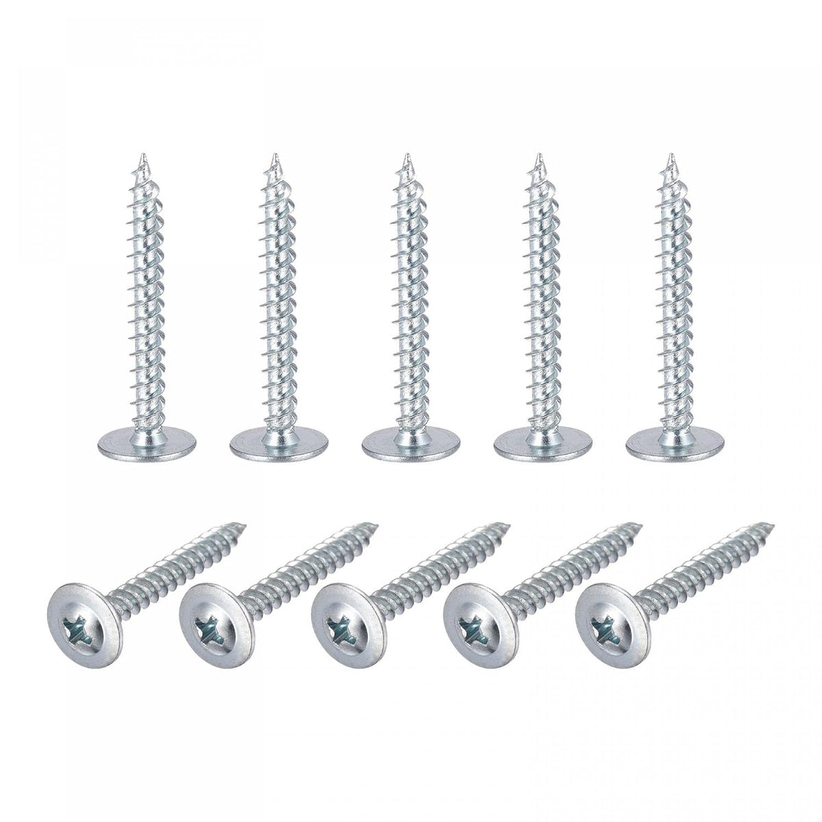 Phillips Head Self Tapping Screws, #8 x 1-1/4" Carbon Steel Wood Sheet Metal Screw 50pcs
