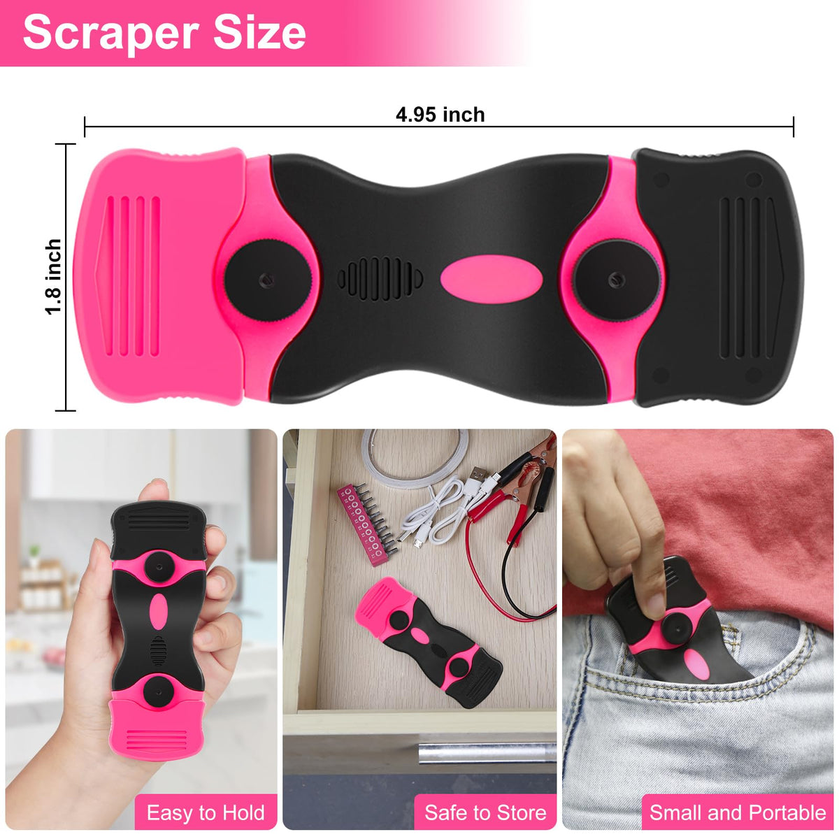 LinkMejor 2Pack Rasură de Razor cu 20Pcs Lame