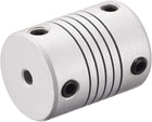 3mm to 6mm Aluminum Alloy Shaft Coupling Flexible Coupler Motor Connector Joint L25xD19 Silver