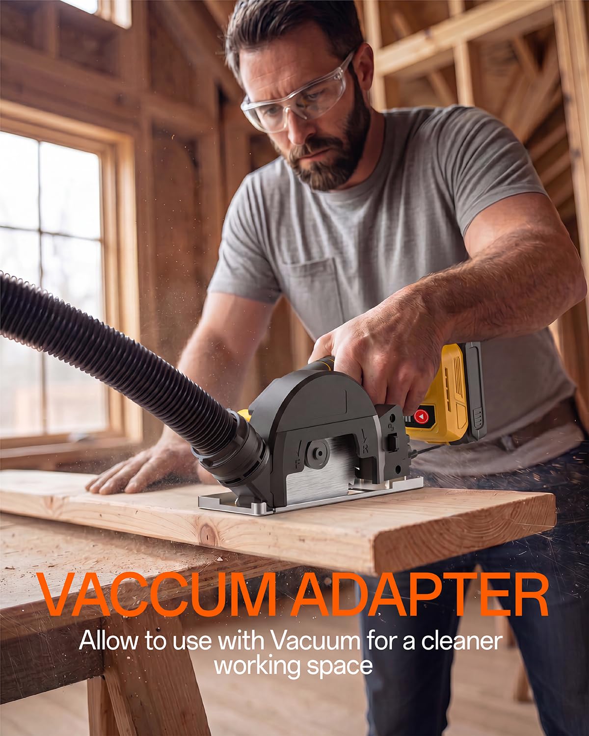 4" Mini Cirkelzaag Compatibel met DeWalt 20V Accu (Geen Accu)