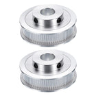 2pcs GT-2 Pulley Synchronous Wheel 80 Teeth 14mm Bore, Fit with 10mm Width Belt, Aluminum Alloy Timing Pulley Wheel for 3D Printer, CNC Machine