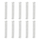 10Pcs Compression Springs, 0.5mm Wire Diameter x 6mm OD x 45mm Length 304 Stainless Steel Extension Spring Ballpoint Pen Pressure Springs for Shop Home Repairs, Silver