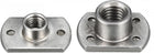 Weld Nuts - Tab Base Carbon Steel Machine Screw 2 Projection(M6) and 4 Projection(M8) Welding Hood Fasteners, Silver, Pack of 50