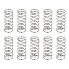 10Pcs Compression Springs, 0.9mm Wire Diameter x 10mm OD x 25mm Length 304 Stainless Steel Extension Spring Ballpoint Pen Pressure Springs for Shop Home Repairs, Silver