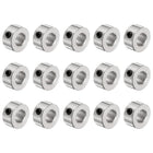 15pcs Set Screw Collars 10mm Bore Shaft Collars, 20mm OD, 10mm Width, Drill Stop Collar, Carbon Steel Drill Bits Depth Collars