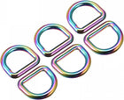 LinkMejor Metal D Rings, Zinc Alloy Buckle for Hardware Craft DIY