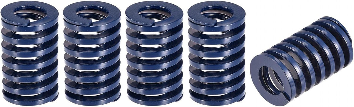 3D Printer Die Spring, 5pcs 22mm OD 35mm Long Spiral Stamping Light Load Compression Mould Die Springs for 3D Printer Electric Part, Blue