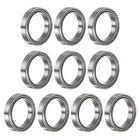 10pcs 6702ZZ Deep Groove Ball Bearings, Chrome Steel Double Metal Shielded Bearing 15mm x 21mm x 4mm
