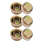 6Pcs Drum Bung, 1" Steel Bung Cap, Drum Bung Caps, Gold Bung Plug, Bung Caps with Plated Coated for 55 Gallon Drums, Oil Drum, Gas Tank and Fuel Tank