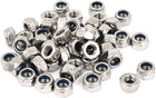 M6 316 Stainless Steel Self-Locking Nylon Insert Hex Lock Nuts 50pcs
