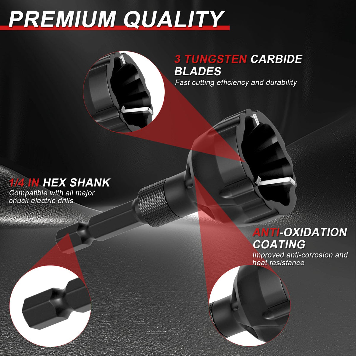 LinkMejor 2-Pack Strumento di Smussatura Esterna di Deburring 1/8"-3/4" (3-20mm)