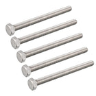 M8 x 100mm A2 Stainless Steel Fully Threaded Hex Head Screw Bolt 5 Pcs