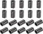 30Pcs Metal Bell Stopper, 3.5mm Conical Cord Ends Lock Rope Fastener End Stopper for Drawstring Lanyard Backpack Bag DIY, Dark Gray