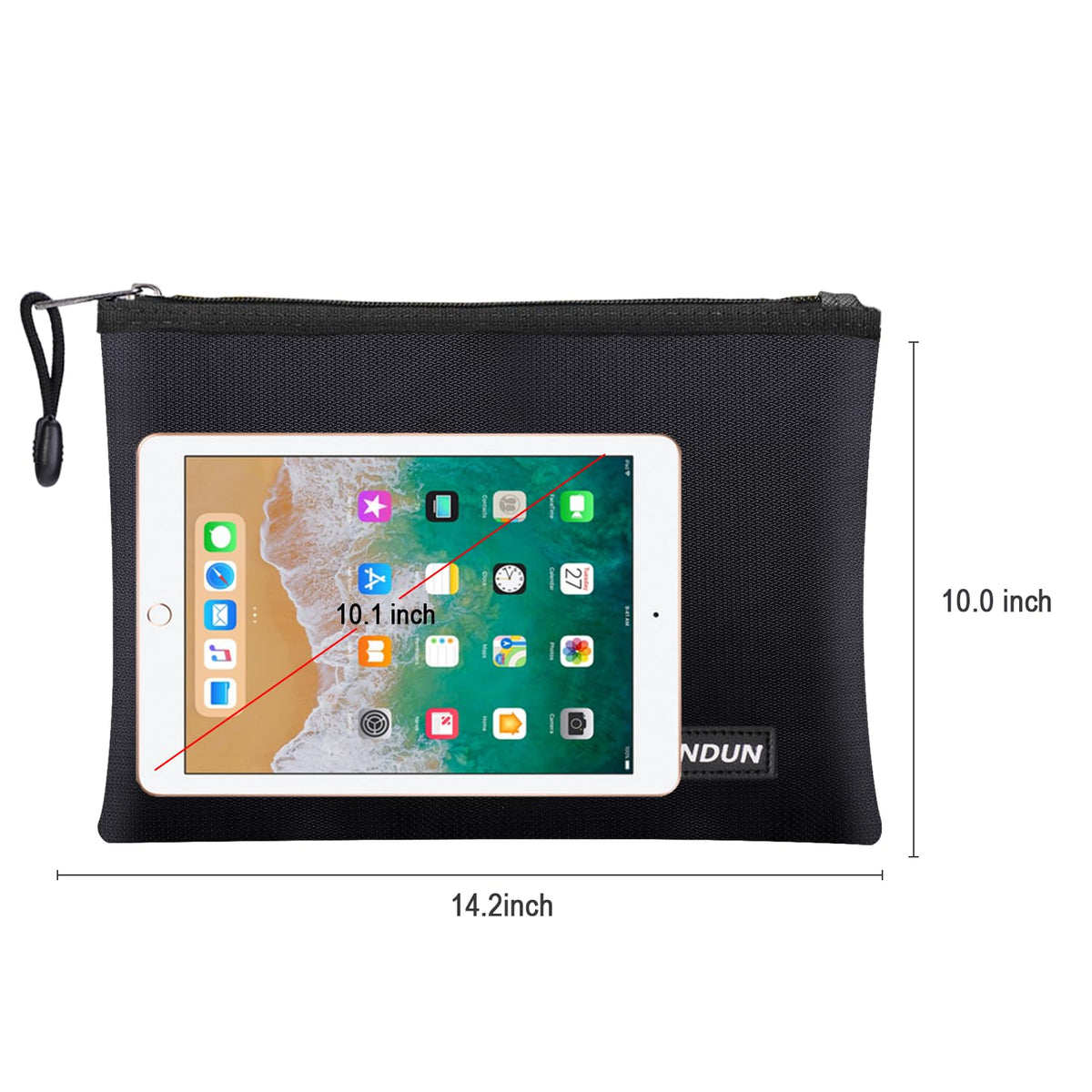 LinkMejor Borse Documenti Resistenti al Fuoco, 14.2”x 10.0”Impermeabile Resistenti al Fuoco