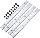 Straight Line Connector, 4Pcs 7.1inch Inside Joint Brackets with M6 Screws for 3030 Series Aluminum Extrusion Profile T Slot 8mm (Silver)