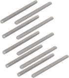 M6 x 80mm 304 Stainless Steel Fully Threaded Rod Bar Studs Silver Tone 10 Pcs