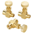 LinkMejor 3stk 1/4" nålventil, bronse