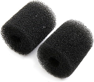 2pcs Schwarz 2.6 Zoll Durchmesser Zylinder Vorfilter Schwammfiltermedium Ersatz für Aquarium