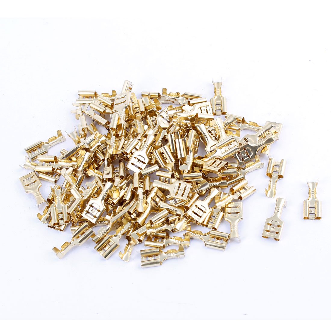 Speaker Terminal Wire Connector with 100 Piece, 6.4 mm Female Spade