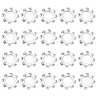 40Pcs 5/16 External Tooth Lock Washer, 304 Stainless Steel Multi-Tooth Star Washer Locking Fastener, Silver Tone