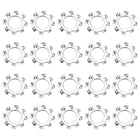 20Pcs 5/16 External Tooth Lock Washer, 304 Stainless Steel Multi-Tooth Star Washer Locking Fastener, Silver Tone