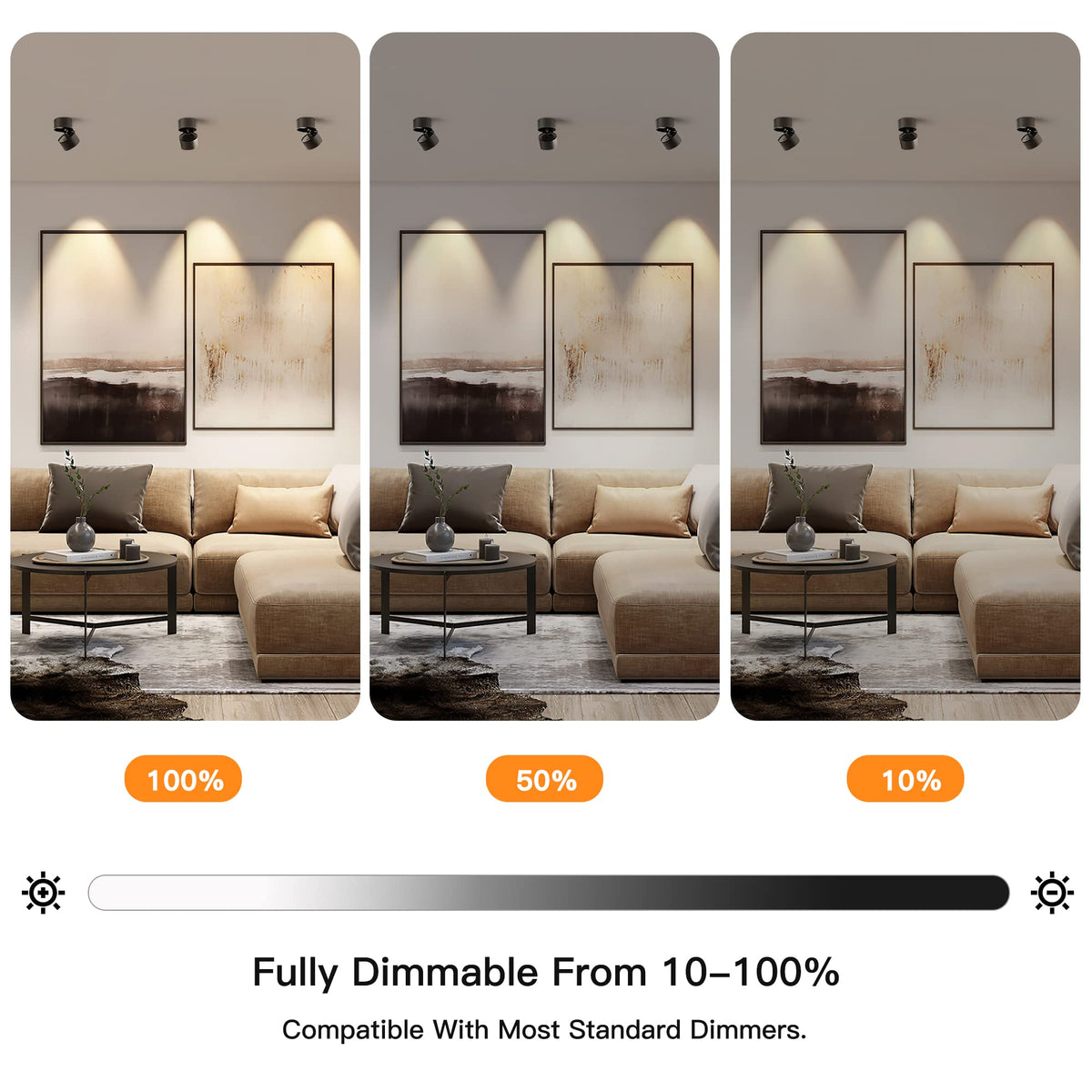 LinkMejor Lámpara de Techo LED de Iluminación Direccional para Interiores