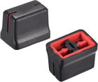Plastic Straight Slide Potentiometer Flat Push Knob Insert Shaft 4x1mm Red Black 10pcs