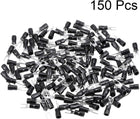150Pcs SV2-3.7S Insulated Fork Spade U-Type Wire Connector Electrical Crimp Terminal 16-14AWG Black