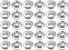 M4 Serrated Flange Hex Lock Nuts, Carbon Steel 60 Pcs