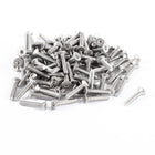 100pcs 304HC Stainless Steel Hex Countersunk Flat Bolts Screws M2.5x10mm