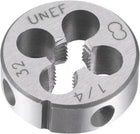 Round Threading Dies 1/4"-32 UNEF, Alloy Tool Steel Machine Thread Repair Hand Tool