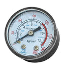 1/8BSP Air Compressor Hydraulic Back Mount Pressure Gauge 0-180 PSI
