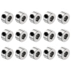 15pcs Set Screw Collars 4.05mm Bore Shaft Collars, 9mm OD, 5mm Width, Drill Stop Collar, Carbon Steel Drill Bits Depth Collars