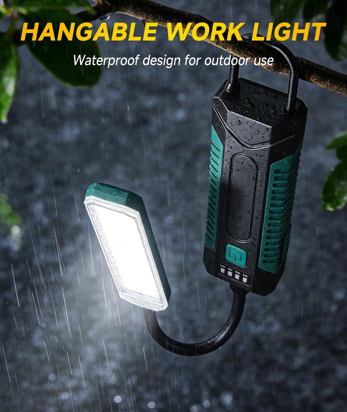 Rechargeable Work Light Magnetic Machine Flashlight 360° Flexible Gooseneck