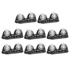 8Pcs Mini Self Adhesive Wheels, Non-Swivel Paste Caster Pulley for DIY Crafts, Carton, Trash Can, Box Bottom Moving, Black