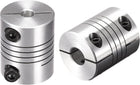 2PCS Motor Shaft 5mm to 10mm Helical Beam Coupler Coupling 25mm Dia 30mm Length