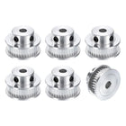 6pcs GT-2 36T Pulley Synchronous Wheel 5mm Bore, Aluminum Timing Pulley 36 Teeth, Fit Width 6mm Timing Belt for 3D Printer CNC Machine