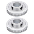 2pcs GT-2 Pulley Synchronous Wheel 80 Teeth 20mm Bore, Fit with 6mm Width Belt, Aluminum Alloy Timing Pulley Wheel for 3D Printer, CNC Machine