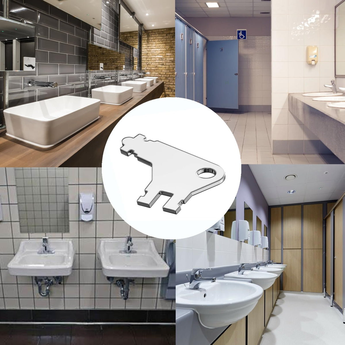 5PCS 50504 Chiavi Distributore WC
