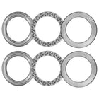 51109 Thrust Ball Bearing 45mm x 65mm x 14mm High Carbon Steel with Washers ABEC1 2pcs