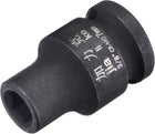 3/8"ドライブ 7mm 6ポイントインパクト浅めソケット、CR-MO標準メートルサイズ
