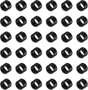 60 kpl silikonirautaa, 8mm/0.3" rautaa renkaita, lankasidokset, vahvat joustavat renkaat, ei liukuiset, lankakierroksille, pakkausrenkaat, musta