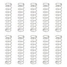 10Pcs Compression Springs, 0.8mm Wire Diameter x 11mm OD x 50mm Length 304 Stainless Steel Extension Spring Ballpoint Pen Pressure Springs for Shop Home Repairs, Silver