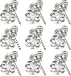25 Pcs Crystal Upholstery Tacks 18mm Diamond Upholstery Nails for Sofa Furniture Bed Headboard Tufting Wall Decoration DIY Crafts