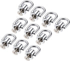 12x10mm Testa di Posta a Sfera con Anello D per DIY Argento Bianco 10pz