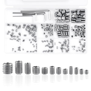 300 Pcs Set RVS Schroefassortimentset, M3 M4 M5 M6 M8 Metrisch